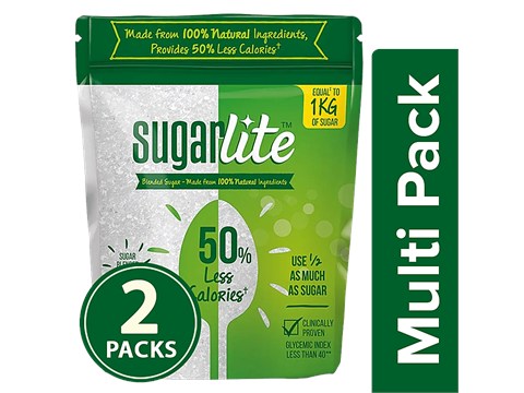 Sugarlite 50% Less Calories Sugar, 2x500 g