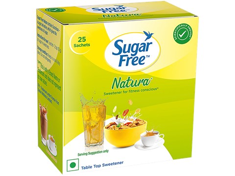 Sugar Free Natura Sweetener - Zero Calories, 25 pcs