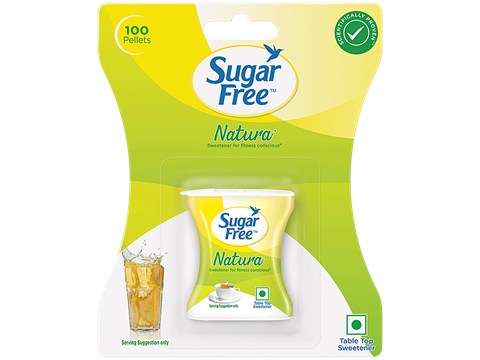 Sugar Free Sugar Free Natura, 100 Pellets | Safe| Scientifically Proven & Tested|Sweet like Sugar but with zero calories|, 100 pcs