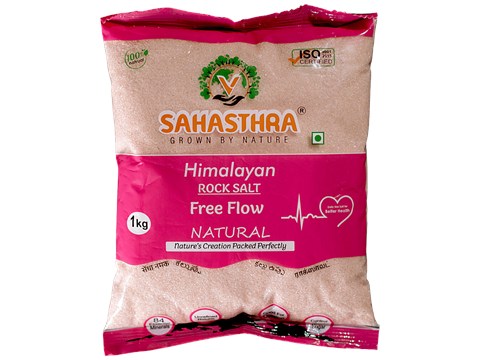 Sahasthra Himalayan Pink Salt Table Salt - Crystal, Natural, Rich In Minerals, 1 kg