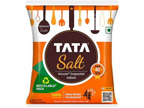 Tata Salt Vacuum Evaporated Iodised, 970 g
