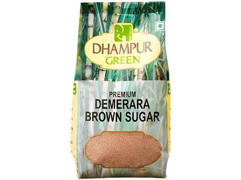 Dhampur Green Natural Brown Sugar/Sakkare - Dememrara, 1 kg