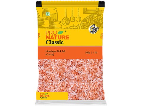 Pro Nature Himalayan Pink Salt - Crystals, 500 g