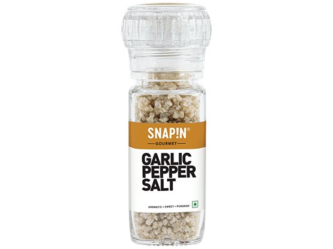 SNAPIN Garlic Pepper Salt - Sweet Flavour, 100 g