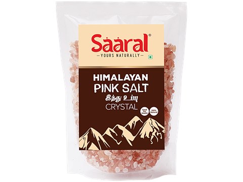 Saaral Pink Rock Salt Crystal, 500 g