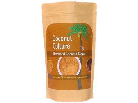 Coconut Culture Unrefined Coconut Sugar - Pure, Natural, Low GI Sweetener, Rich In Nutrition, 400 g