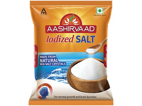 Aashirvaad Salt/Uppu - Iodised, 1 kg