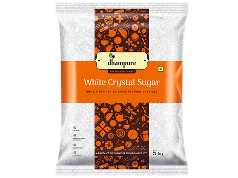 Dhampure White Crystal Sugar, 5 kg