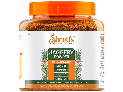 Shruti's Jaggery Powder - Naturally Processed, Unrefined, Chemical Free, 700 g