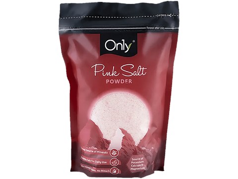 On1y Pink Salt Powder - Source Of Potassium, Calcim, Magnesium, No Added Colours, 1 kg