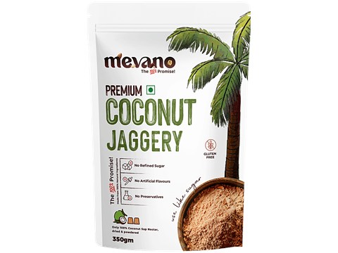 Mevano Premium Coconut Jaggery Powder, 350 g