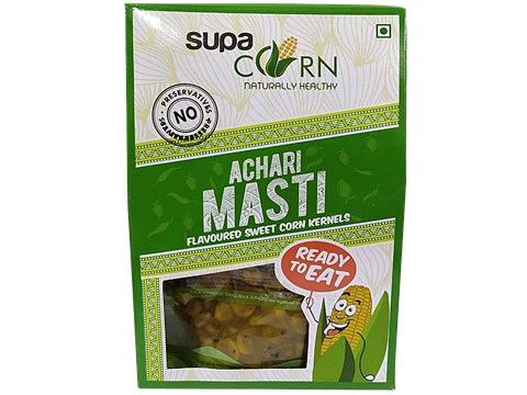 Supa Corn Sweet Corn Kernels - Achari Masti, 150 g