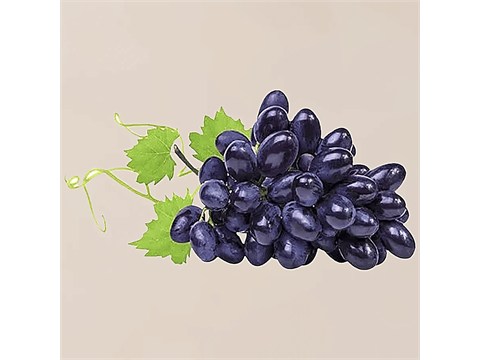fresho! Seedless Grapes - Residue Free, Black, 500 g