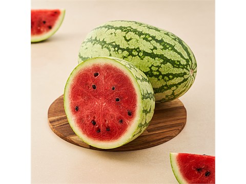 fresho! Watermelon - Striped, Large, 1 pc