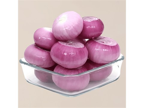 fresho! Red Onion Skinned - Peeled, Small, 1 kg