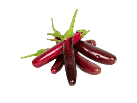fresho! Brinjal - Purple, Long, Organically Grown, 1 kg