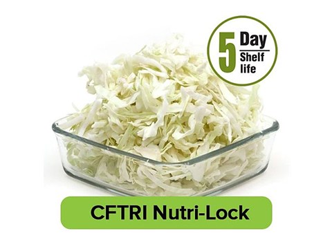 fresho! Green Cabbage - Grated, 200 g