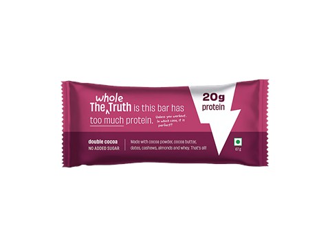 The Whole Truth Double Cocoa Protein Bar, 67 g