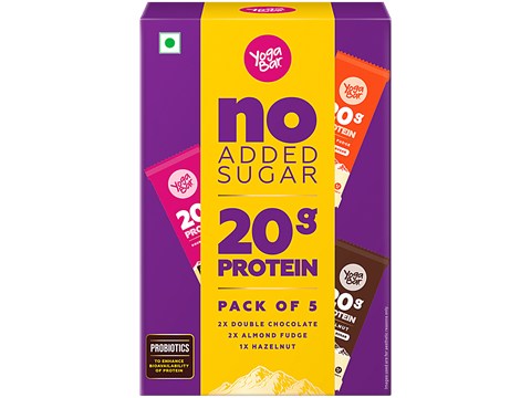 Yoga Bar 20g Protein Bars - Assorted, No Added Sugar, Loaded With Fibre, 70 g