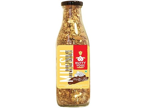 Nutty Yogi Granola - Dark Chocolate & Walnut Granola, 250 g