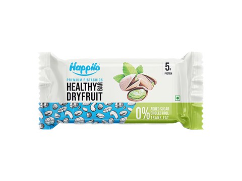 Happilo Premium Pistachios Healthy Dryfruit Bar, 35 g