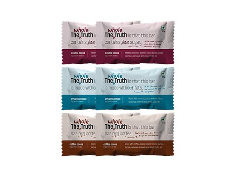 The Whole Truth Protein Bars  - Choco Variety, 52 g