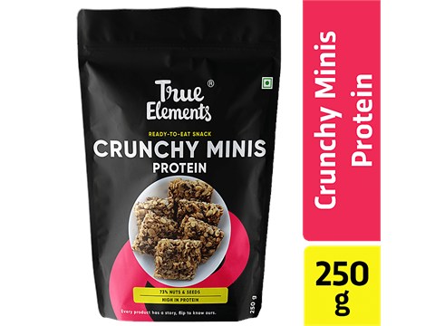 True Elements Ready To Eat Snack - Protein Crunchy Minis, Healthy & Nutritious, 250 g