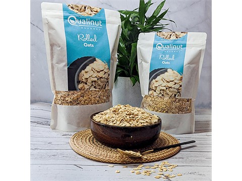 Qualinut Gourmet Rolled Oats - Lowers Cholesterol, For Weight Management, 1 kg