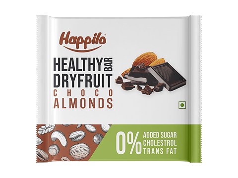 Happilo Choco-Almond Healthy Mini Dry Fruit Bar, 15 g