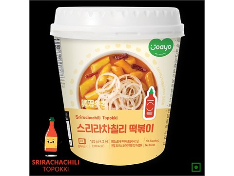 Joayo Srirachachili Topokki Instant Rice Cake, 120 g