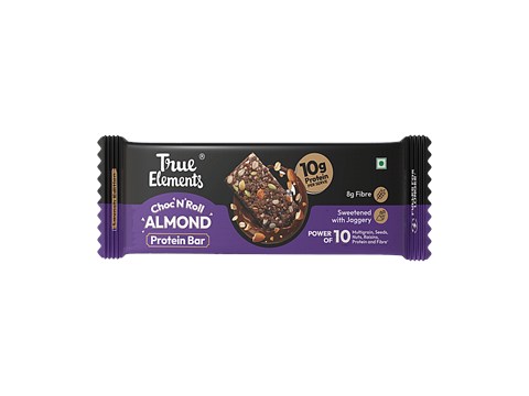 True Elements Choc N Roll Almond Protein Bar, 50 g