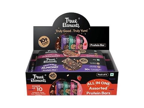 True Elements All In One - Assorted Protein Bars, 300 g