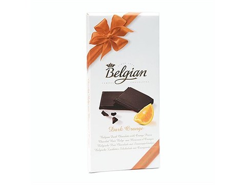 The Belgian Chocolate - Bar Dark Orange, 100 g