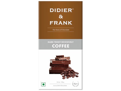 Didier & Frank  Dark Teddy Roosevelt Coffee Chocolate, 100 g