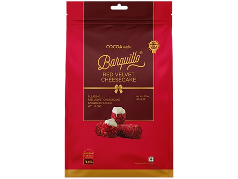 Barquillo Cocoa Melts Red Velvet Cheesecake Chocolate, 100 g