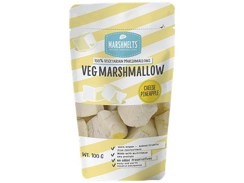 Marshmelts Veg Marshmallow - Cheese Pineapple, 100 g
