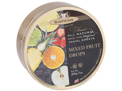 Simpkins  Travel Sweets - Mixed Fruit, Contains Added Flavour, 200 g