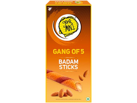 Gone mad Gang of 5 Premium Badam Sticks, 62.5 g