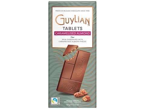 Guylian Milk Chocolate - Caramelised Almond, Tablets, 100 g