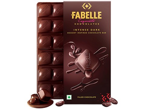 Fabelle Exquisite Chocolates - Intense Dark Dessert Inspired Chocolate Bar, 130 g