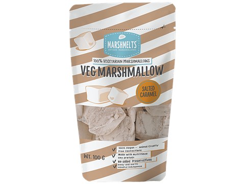 Marshmelts Veg Marshmallow - Salted Caramel, 100 g