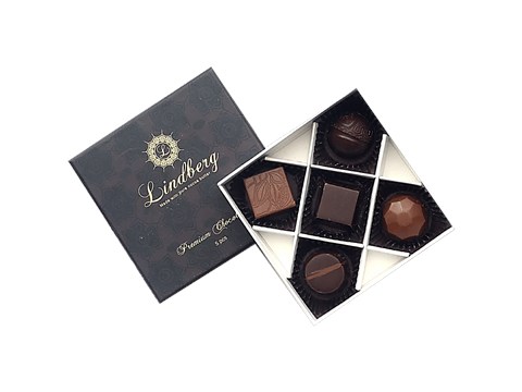 Lindberg Assorted Gift Box - Premium Belgian Chocolate Truffles, 50 g