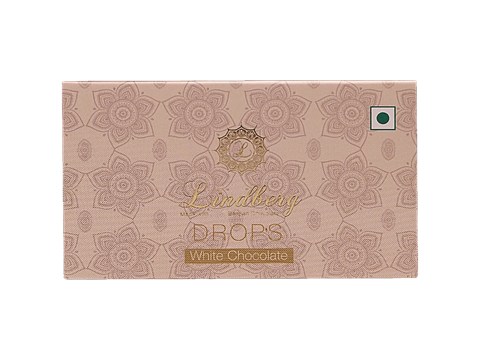 Lindberg Drops White Chocolate - Made with Belgian Chocolate, 50 g