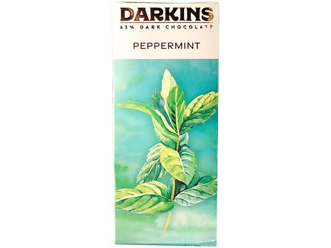 Darkins Artisanal Dark Chocolate - With Peppermint, Vegan & Gluten-Free, 50 g