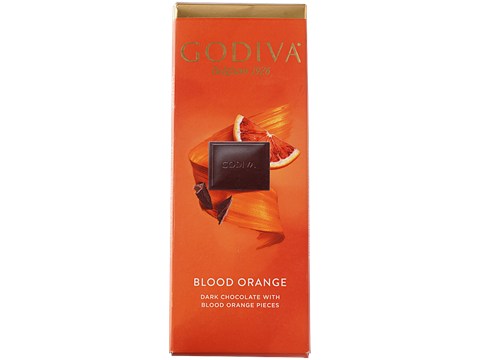 Godiva Blood Orange Dark Chocolate Bar - Rich Flavour, Superior Taste, 90 g