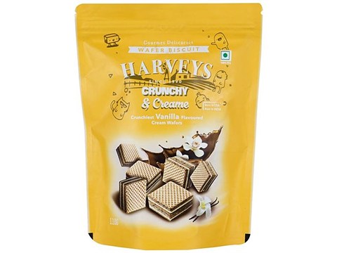 Harveys  Crunchy & Creame Wafer Biscuit - Vanilla, 110 g