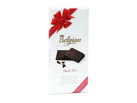 The Belgian 50% Dark Chocolate Bar, 100 g
