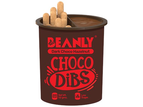 Beanly Choco Dibs Dark Choco Hazelnut Dibs, 52 g