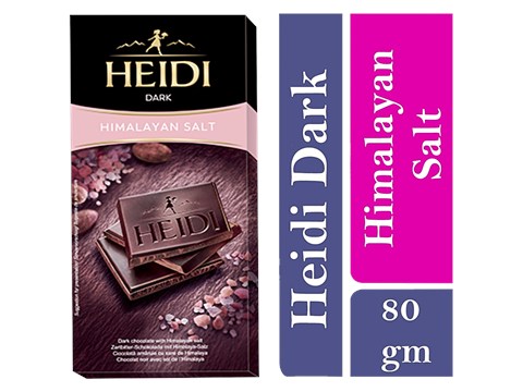 Heidi Dark Chocolate - Himalayan Salt, 80 g