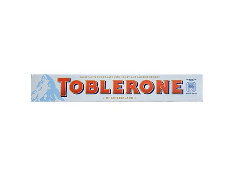 Toblerone Swiss White Chocolate - With Honey & Almond Nougat, 100 g
